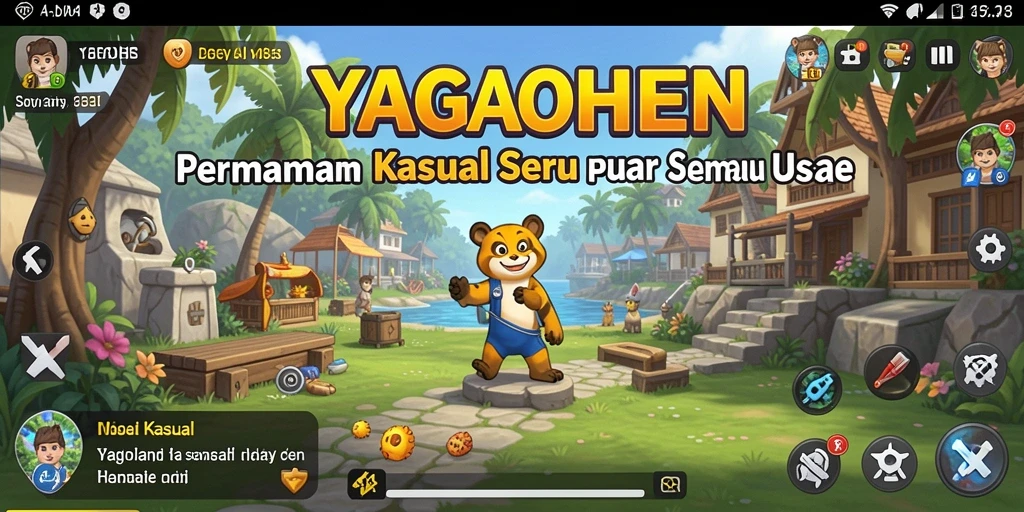 Tampilan antarmuka YAGAOHEN yang cerah dan menarik.