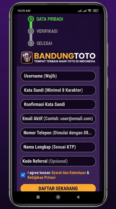 Cara Mudah Registrasi Akun bandungtoto Untuk Pengguna Android